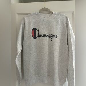 Heather Gray Champagne Hanes Sweatshirt